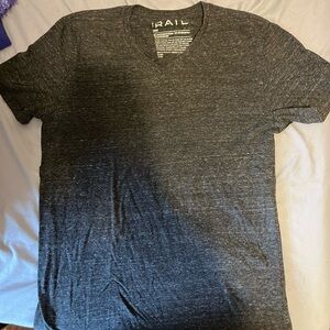 The Rail Dark Gray V-Neck Tee